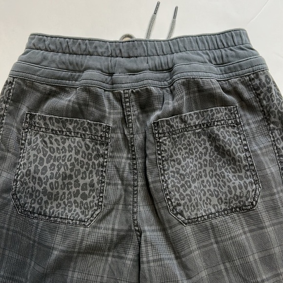 ANTHROPOLOGIE Kalli Plaid Leopard
Print Drawstring Jogger Pants Sz XS - Picture 9 of 12